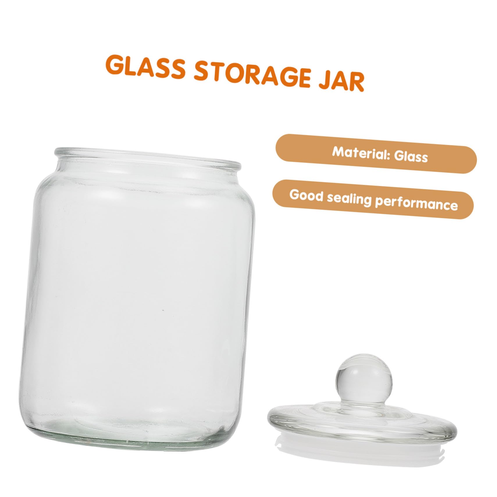 DOITOOL Vorratsglas Glas für Müsliaufbewahrung Transparent als Getreidebehälter für Küche oder Zuhause Schönes Vorratsbehälter