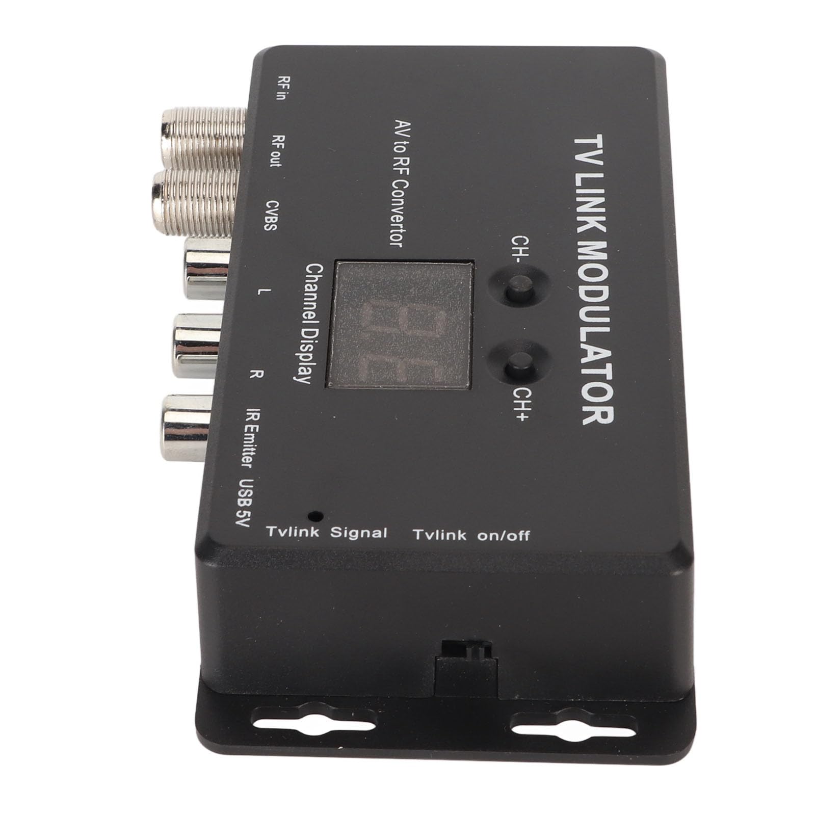 TV Link Modulator, AV To RF Plug and Play Support PAL NTSC RF Modulator for Set Top Boxes