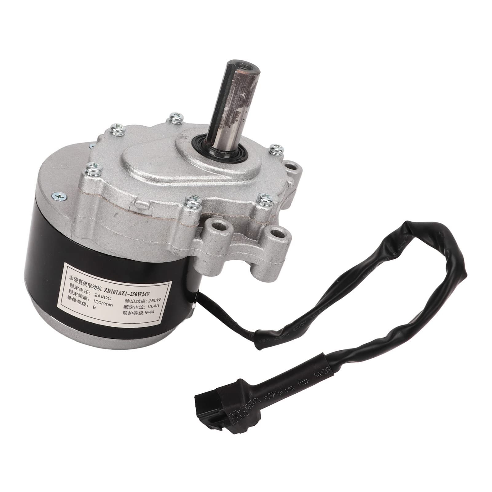 Ejoyous Silnik Wózka Inwalidzkiego o Mocy 250 W 24 V, Lekki Aluminiowy Bezszczotkowy Silnik z przekładnią na Prąd Stały do ​​wymiany na Elektryczny Wózek Inwalidzki, Wysoka wydajność i Cicha Praca,