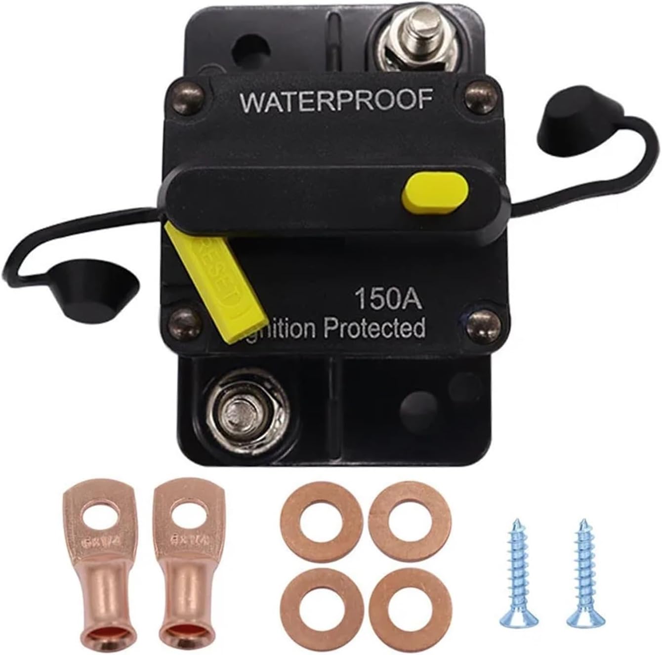 車 RV ヨット サーキットブレーカー 回復可能なシートスイッチ 高電流サウンドシステム ヒューズシート(120A)