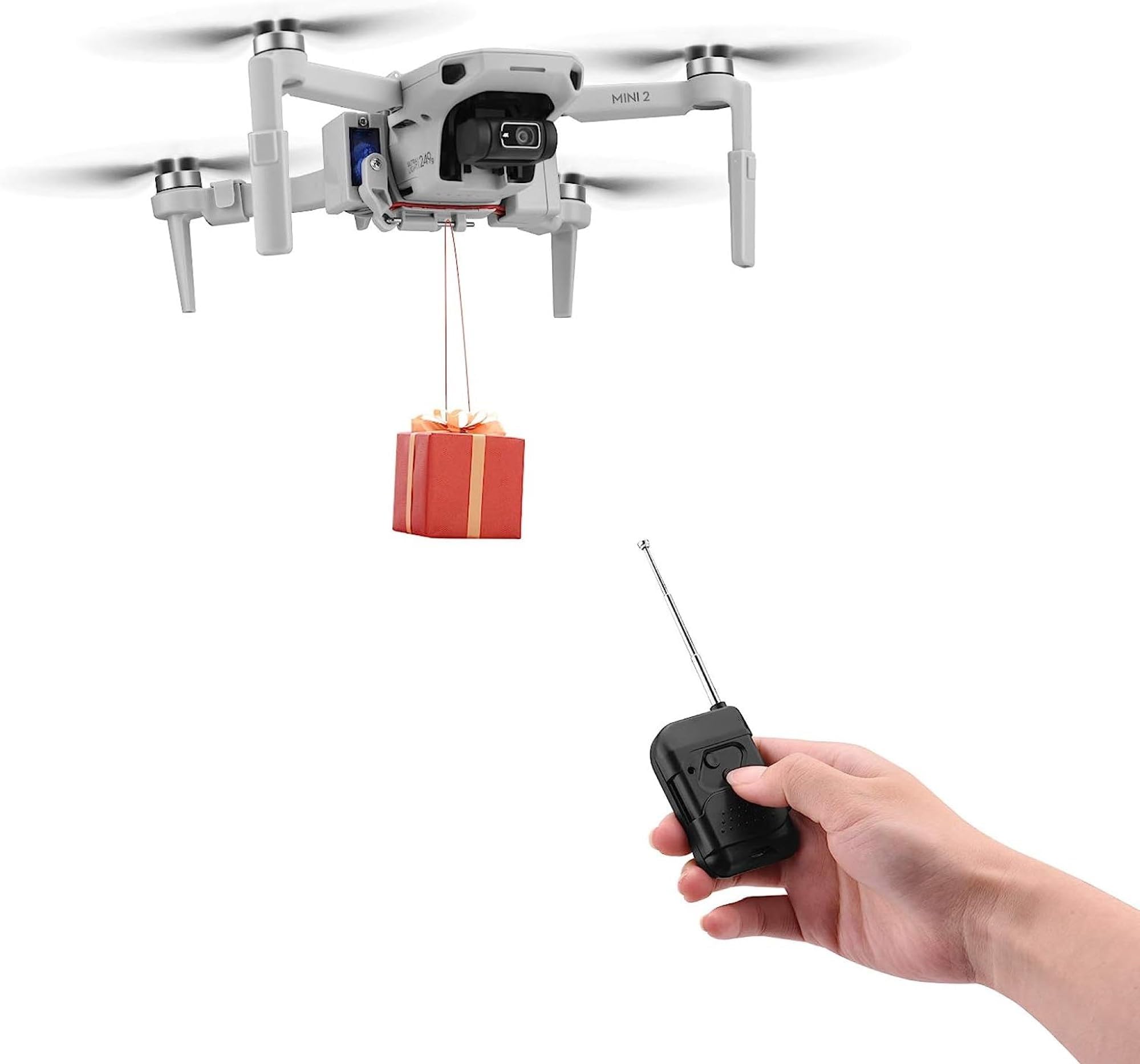 CAREflection Landing Gear + payload System for DJI Mavic Mini 2 SE/DJI Mini SE/DJI Mini 1 / Mini 2 Drone Air-dropping system:Payload/Delivery/Transport Release Wedding Ring/Fishing Line Bait release