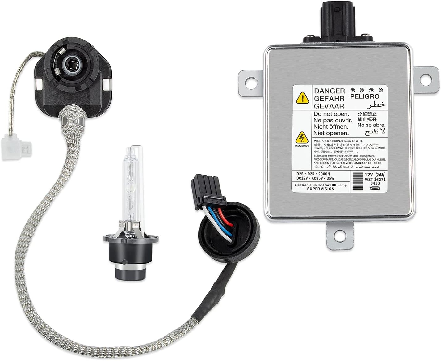RANSOTO W3T19371 Xenon HID Headlight Ballast Compatible with Acura TL TSX ZDX MDX ILX Honda Accord Odyssey Mazda 3 5 CX-5 Mitsubishi Lancer with Igniter D2S Bulb Replaces W3T16271 W3T15671