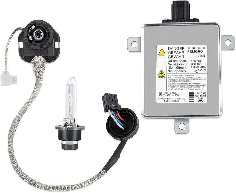 Reator de farol Xenon HID RANSOTO W3T19371 com ignitor e lâmpada D2S – Kit
