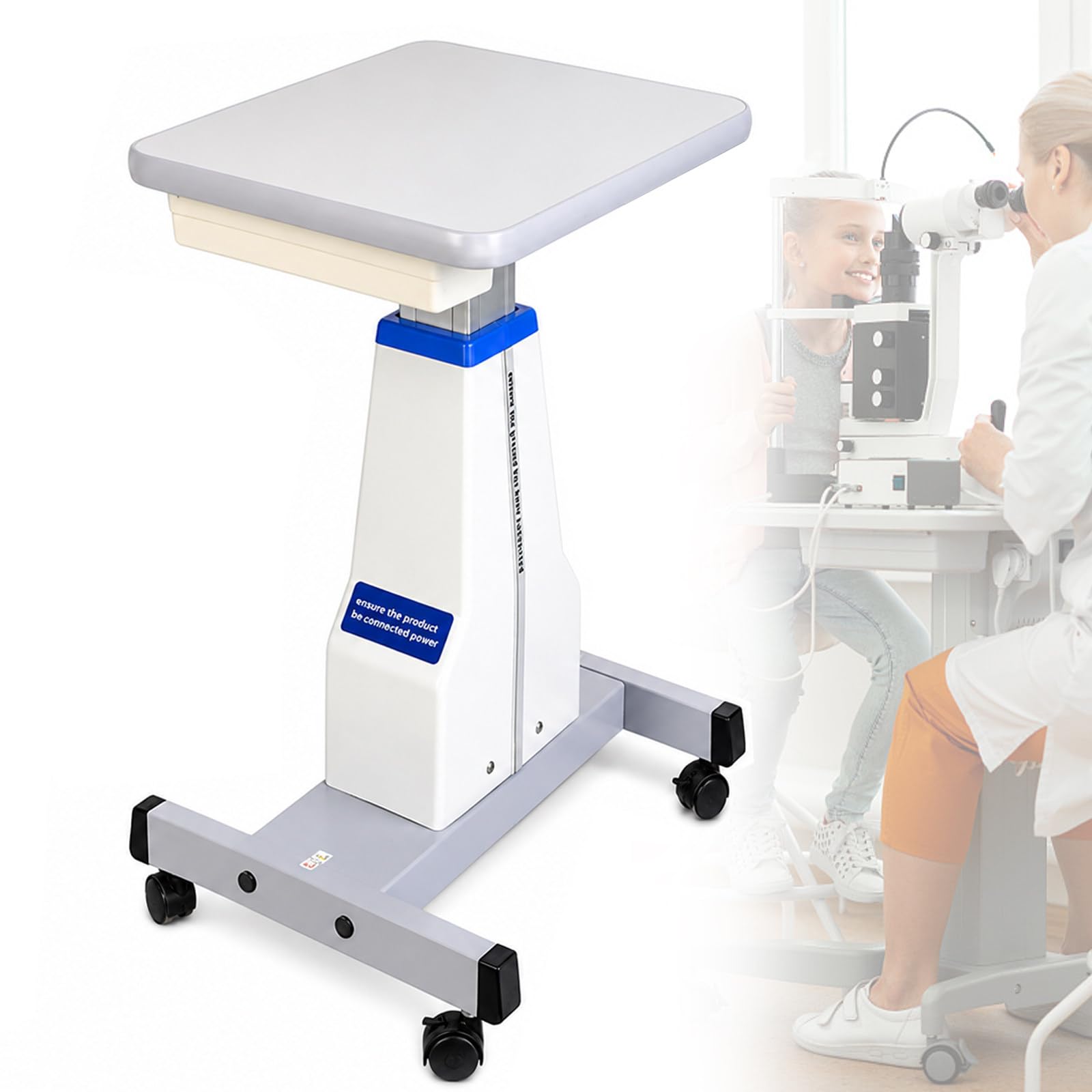 BeoyNot Optometrist Motorized Table, Working Size 40 x 48cm Black