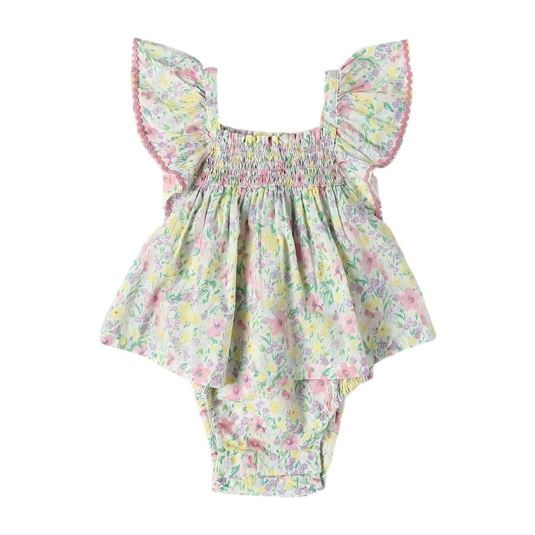 gap Kids floral square neck snap closure onesies, multi, 0-3m-picture-13