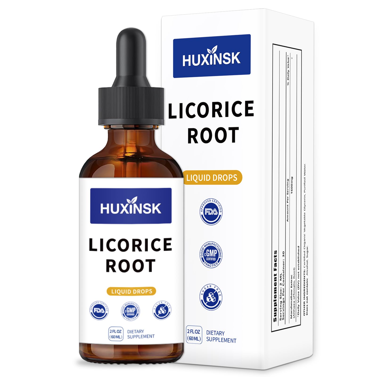 Licorice Root Liquid Extract | Glycyrrhiza Glabra | Supports Respiratory & Adrenal Health | Alcohol-Free, 60ml Vegan Tincture