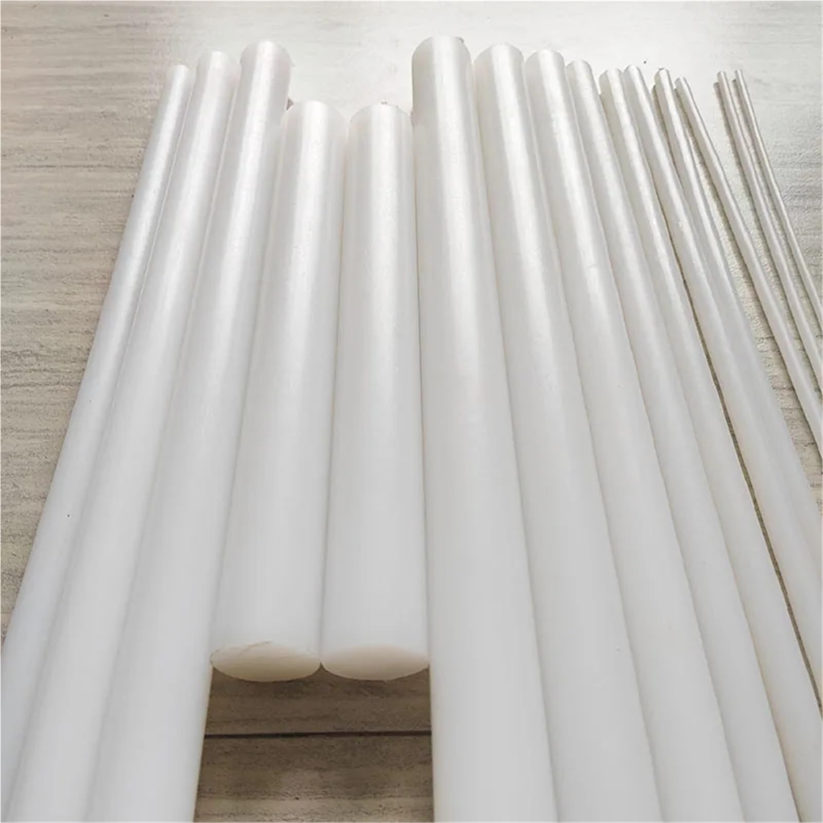 Weißer Polyamidstab PA6 aus reinem Nylon, verschleißfeste Stangendurchmesser von 4 mm bis 45, for die Bearbeitung für CNC Bearbeitung(Length 50cm,Dia. 30mm)