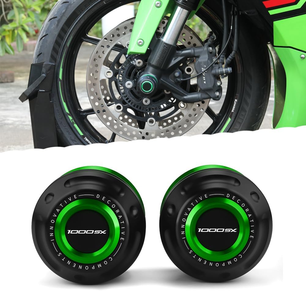 Motorcycle Ninja 1100SX Fork Sliders Fit For Ninja1100SX Z1100SX 2024 2025 2026 All Year Wheel Axle Frame Slider 2025 Ninja 1100SX Accessories 2025 Z1100SX Accessories GN
