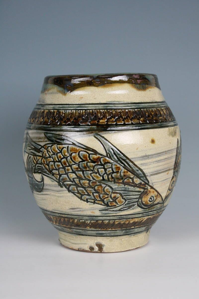 色絵銀彩山帰来文壺 (豊福 誠) 未使用 新品同様 色絵銀彩山帰来文壺 (豊福 誠) 同様（上品なスタイル 2025年最新