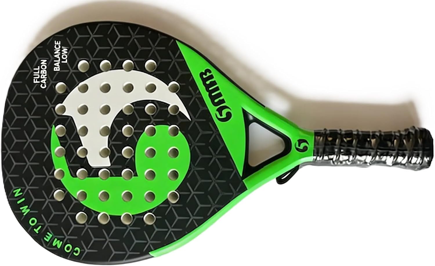 Femti Raquette de padel en 100 % fibre de carbone, raquette de padel professionnelle pour adultes, légère et durable, en mousse EVA ultra douce, parfaite pour les débutants et les joueurs de tous âges