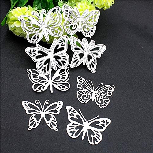 4Pcs Butterfly Animal Metal Cutting Dies for Card Making New, ZECNG Carbon Steel Butterfly Die Cuts Stencils Tool for Paper Crafting/Scrapbooking/Embossing/Photo Album Decor/DIY Craft/Gift
