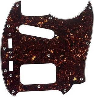 Guitar Parts For Fender Kurt Cobain Mustang HS Style Guitar Pickguard (4 Ply Brown Tortoise)