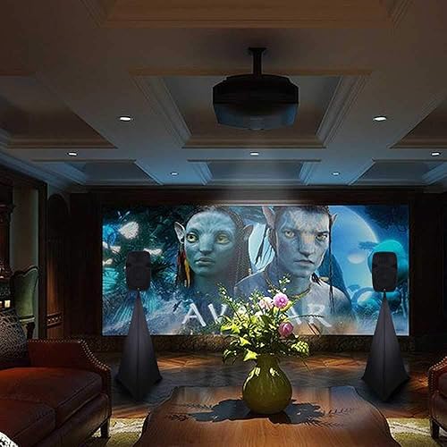 Miniatura 5 de PRORECK 2 fundas para soporte de altavoz, trípode y falda Skrim de 360 grados, color negro