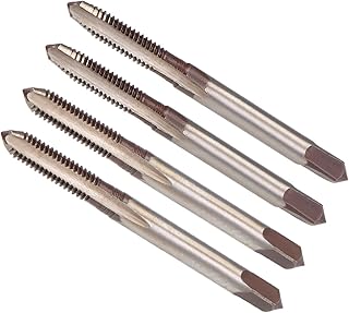 CoCud Hand Threading Taps, M4 x 0.7 Thread, Metric Alloy Tool Steel Screw Tapping Taper Bottom Tap - (Applications: for Machine Thread Repair), 2-Pairs
