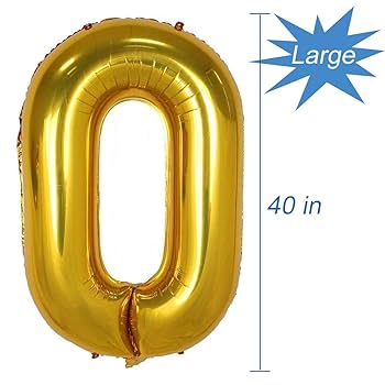 Amazon | Tellpet ゴールド 数字 10 バルーン 40インチ | 風船