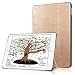 Produktbild HBorna Neues iPad 9.7 Zoll 2018/2017 Hülle, Smart Cover Case mit [Auto Schlaf/Wach] Ultra Dünn Superleicht Schutzhülle PU Leder Hülle Tasche Standfunktion für New Apple iPad 9.7 2018/2017, Gold
