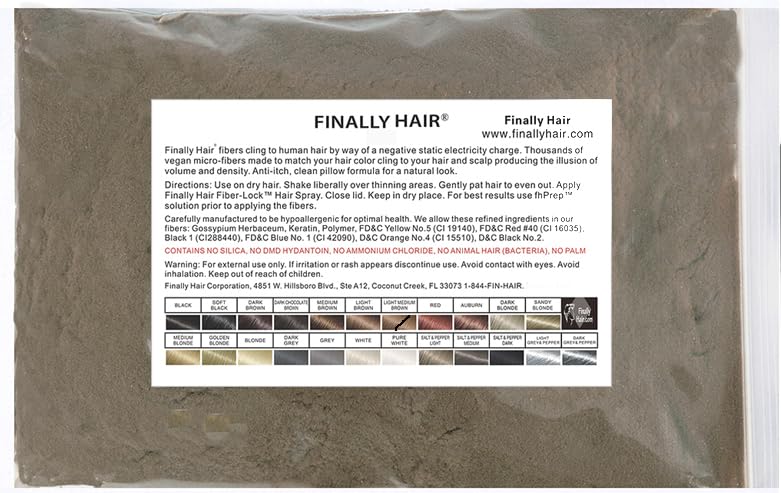 Hair Building Fibers Light Brown Refill 50 Gram Refill - Refill Your Existing Fiber Bottle - Hair Filler Fibers - Cover Grey Roots Concealer by