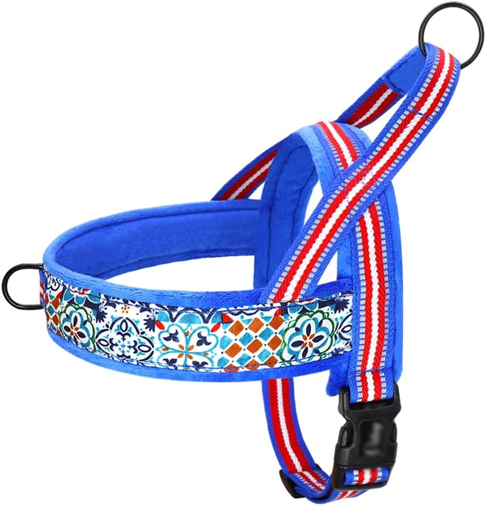 Dog Vest Non-Tension Nylon Reflective Puppy Sling Adjustable Outdoor Walking Pet Sling for Small Medium and Large Dogs (D Medium)