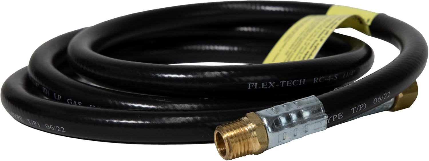 Mr. Heater 5 Foot Propane Appliance Extension High Pressure Hose 1/4 Female Pipe Thread x 1/4" Male Pipe Thread