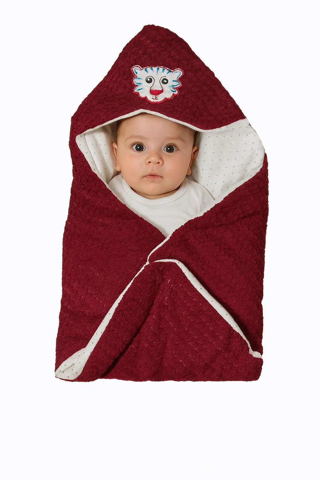 LYKOR All-Season New Born Baby Sleeping Bag | Breathable Carry Nest for Boys & Girls (Maroon, 0-3 Months)