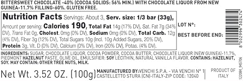 Miniatura 3 de Venchi - Cigarro de chocolate con cacao aromático, 3.52 oz - 56% chocolate negro, rellenos cremosos y pasta de avellanas - Regalos de chocolate -
