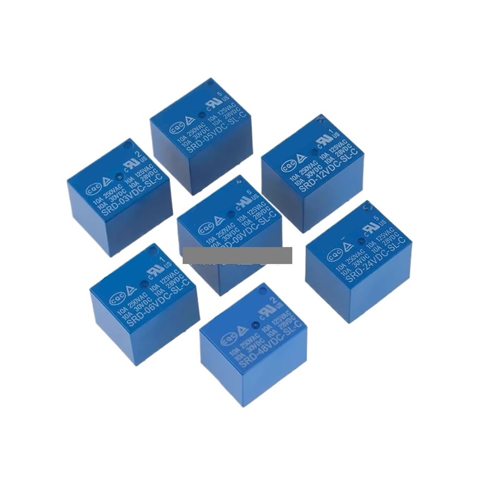 ICXLPMC 5Pcs Relay SRD-24VDC-SL-C 250VAC 5PIN 24V Power Relay
