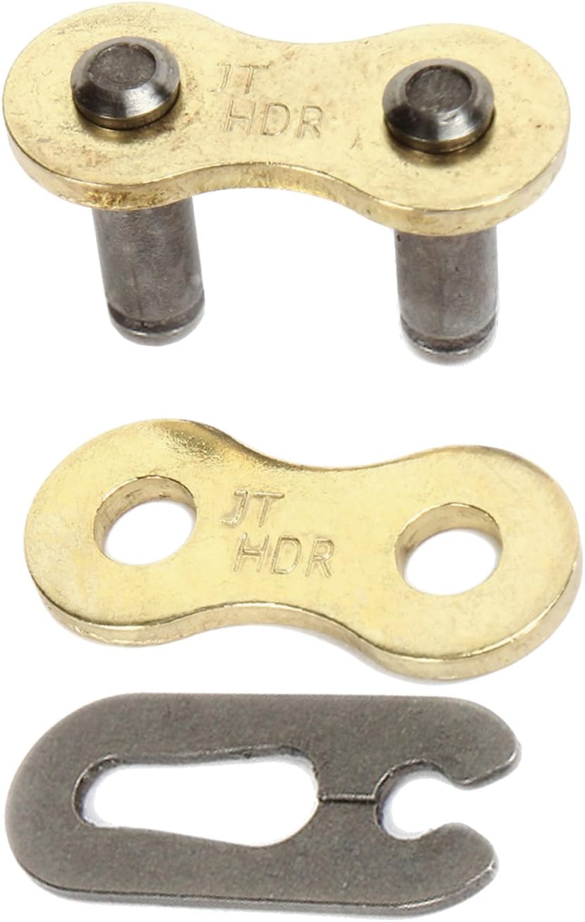 JT Chain JTC428HDR132SL (428 Series) Black Steel 132 Link Heavy Duty Non O-Ring Chain with Connecting Link
