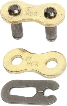 JT Chain JTC428HDRSL 428 Series Black Steel Non O-Ring Clip Type Connecting Link