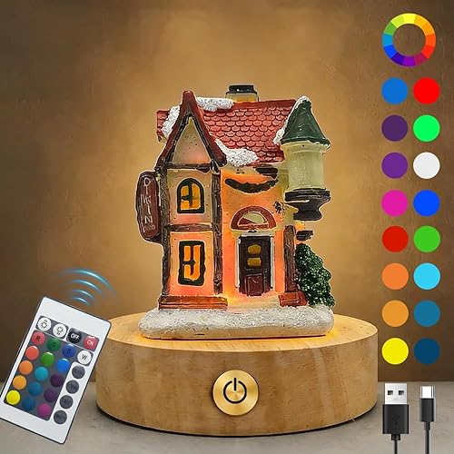 Miniatura 9 de Luz nocturna para Navidad, pequeñas lámparas de mesa decorativas con control remoto, regalo para niños y niñas adolescentes, dormitorio, sala de