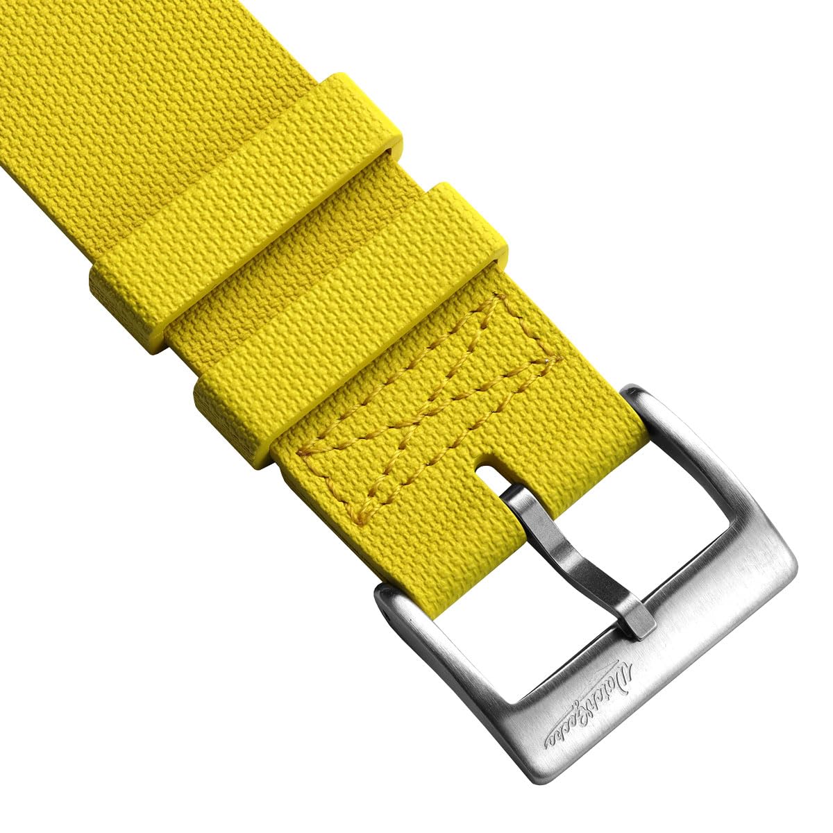 WatchGecko TidalPass British Military FKM - Correa de reloj de goma impermeable para hombre, versátil y elegante, se puede llevar de 2 maneras