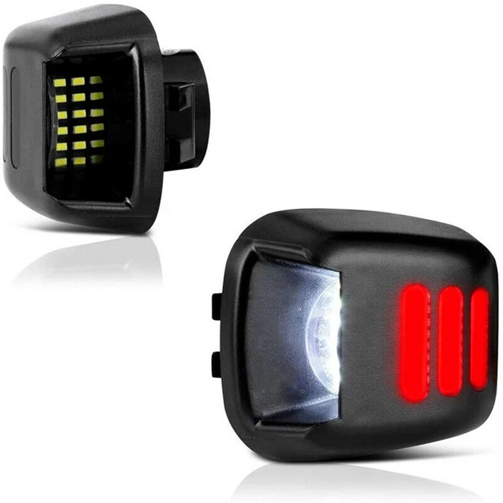 GZLMMY 1 Pair LED License Plate Lights For Nissan Navara D40 Frontier Armada Titan Xterra, Rear Lamp Waterproof Taillamp For Suzuki Equator