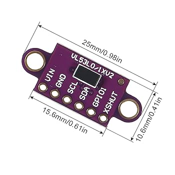 5pcs VL53L0X Time-of-Flight (ToF) Ranging Sensor Breakout