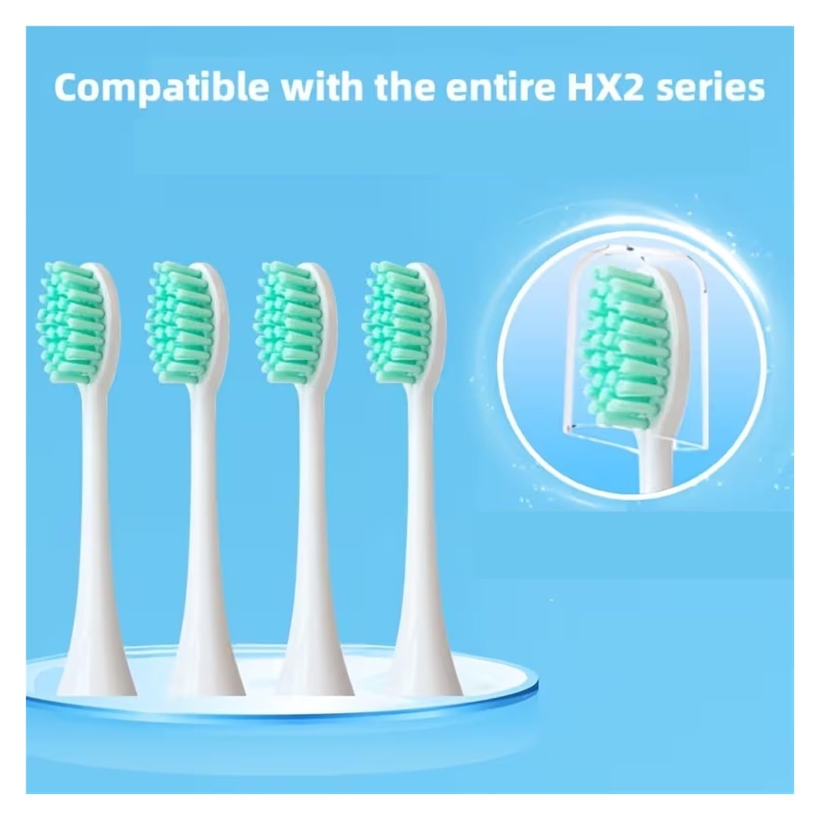 Cabezales de repuesto, compatibles con Philips, HX2021 HX2421 | Cabezales de cepillo de dientes eléctrico for HX2431 H-X2033 H-X2421 HX-2431 HX-2451 HX2461 HX2471 HX2023(10PCS)