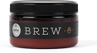 Brew Grooming Hair Styling Clay for Men - Matte Strong Hold Molding Pomade for Beard and Hair - Natural Ingredients Barley, Hops, Yeast - Paraben Free - Water Based for Smooth Finish 4 oz