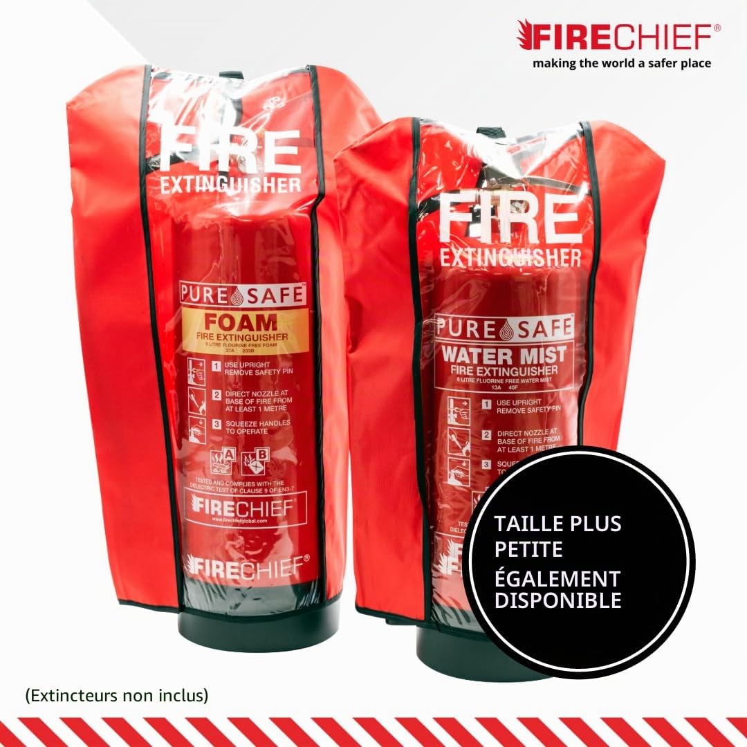 Firechief RPV3 Grande housse pour extincteur Rouge