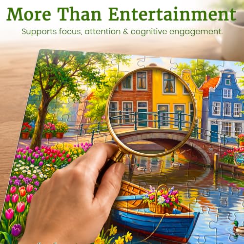 Image of Large Piece Puzzles for Dementia Seniors - 100 Piece Puzzles for Adults