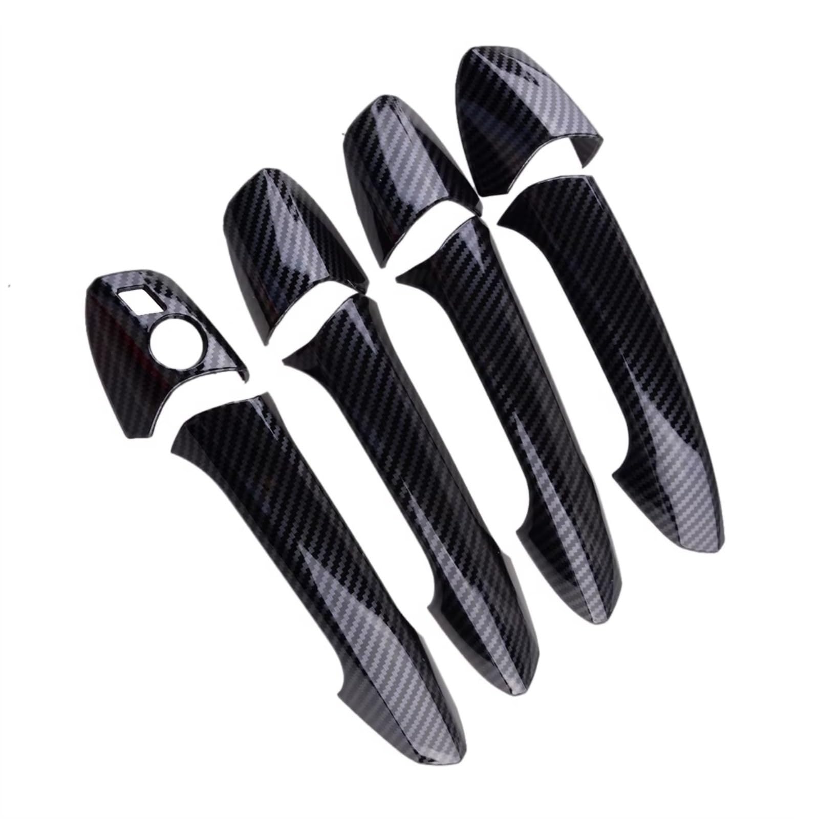 FVOIRSS Outer Door Handle Compatible with Benz GLK Class X204 2010-2015 for CLA Class W117 2014 2015 Car Outside Exterior Comfort Access Door Handles Covers