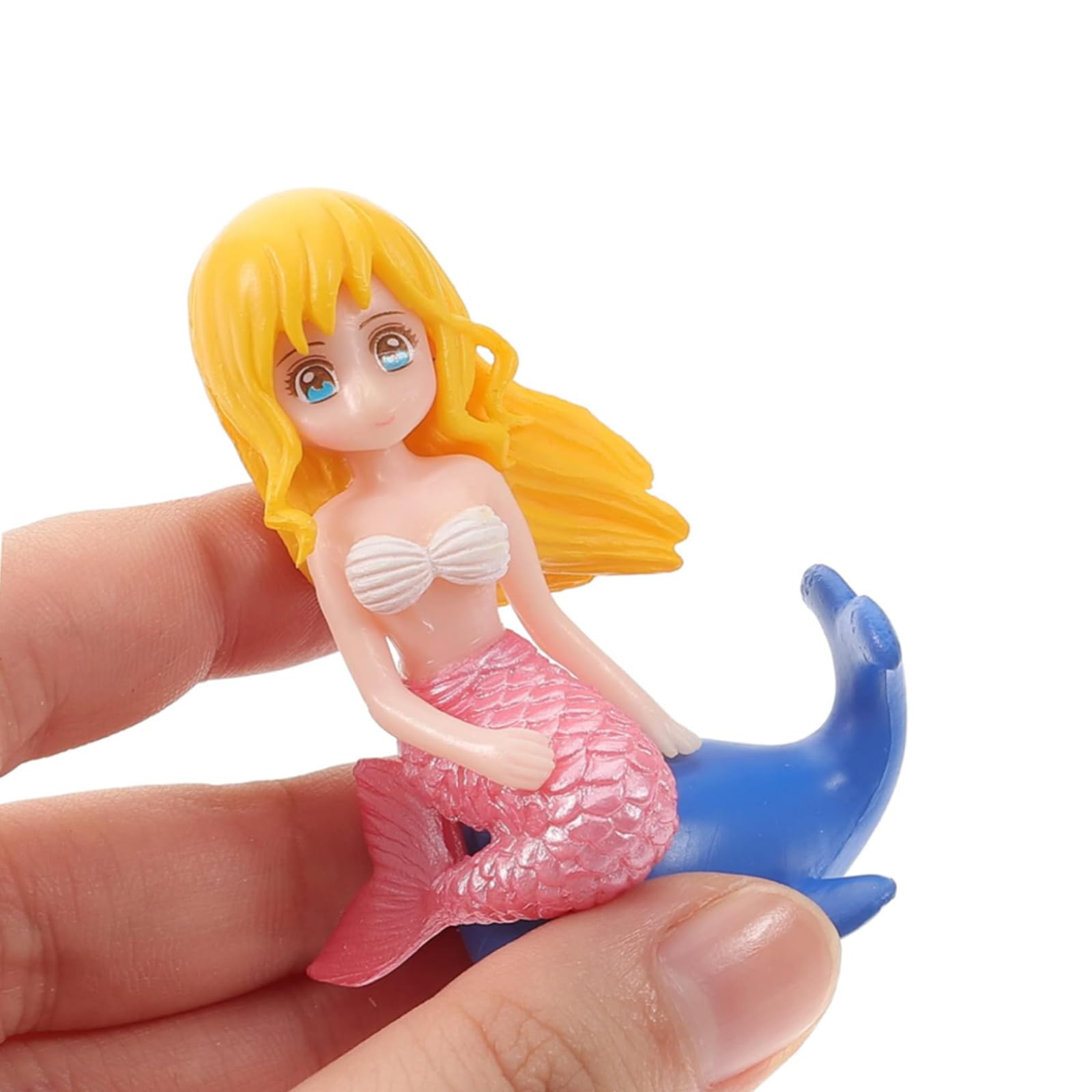 Tashce 4 PCS Mini Mermaid Figures, Miniature Mermaid Ornaments, Mermaid Cake Toppers - Image 3