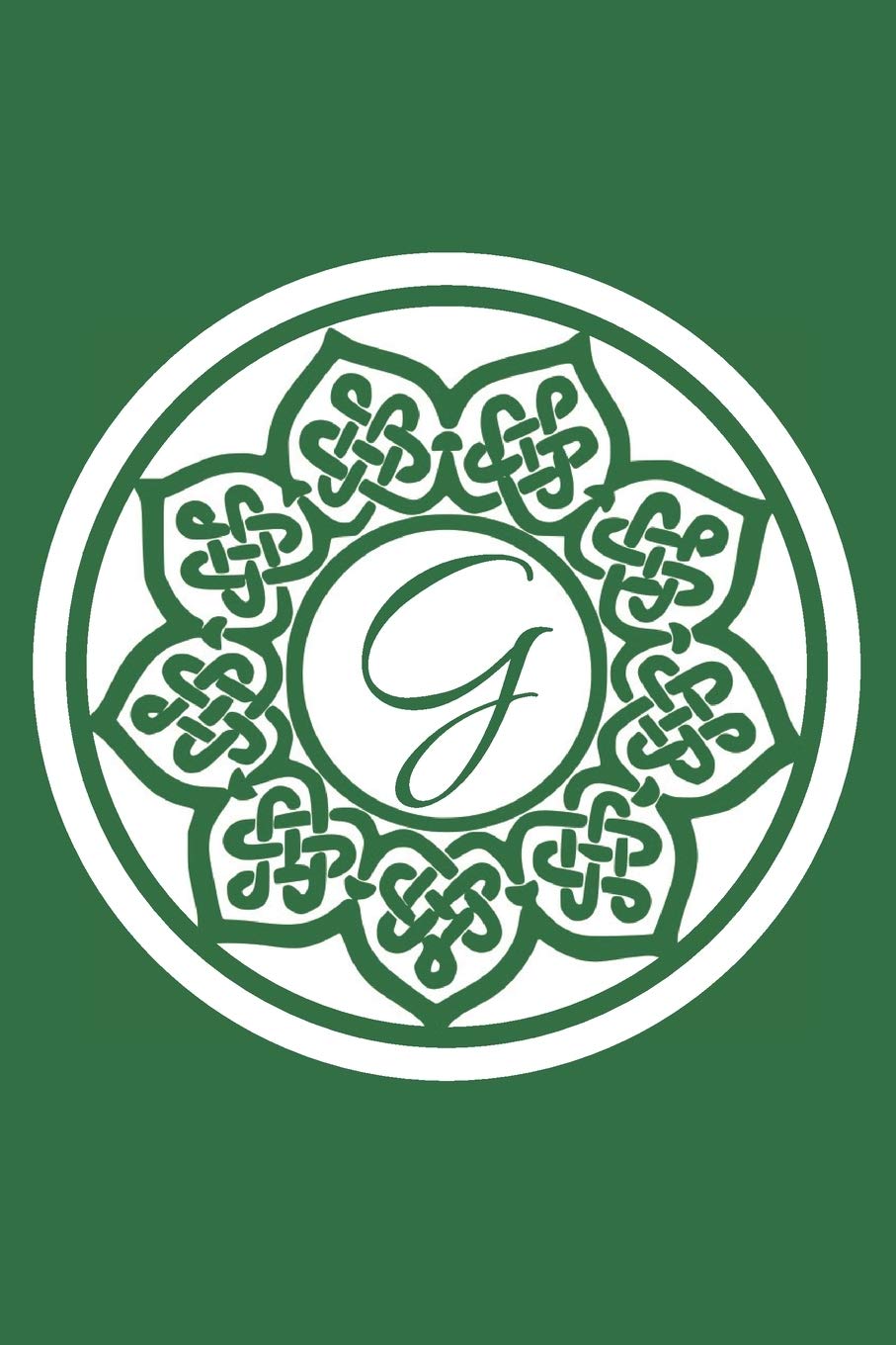 G: Initial G Monogram Notebook Journal Gift Circular Celtic Knot design (Celtic Knot Monogram Journals)