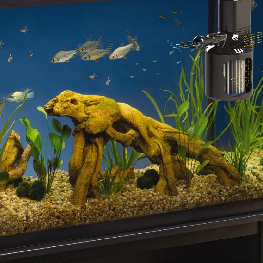 Miniatura 5 de MarineLand Micron Magnum 200 - Filtro interno de pulido para acuarios de hasta 60 galones, agua limpia