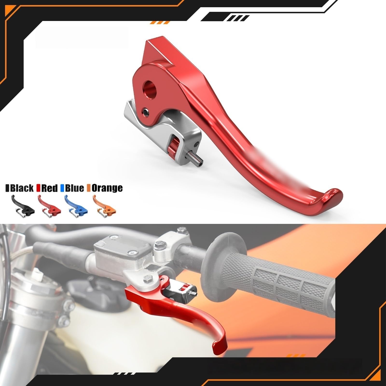 Levier d'embrayage de moto pour Beta RR 300 250 et Xtrainer commande courte noire - 7