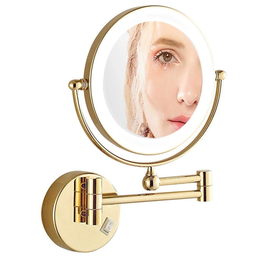 Miroir de maquillage mural flexible à 360° pour optimiser la salle de bain