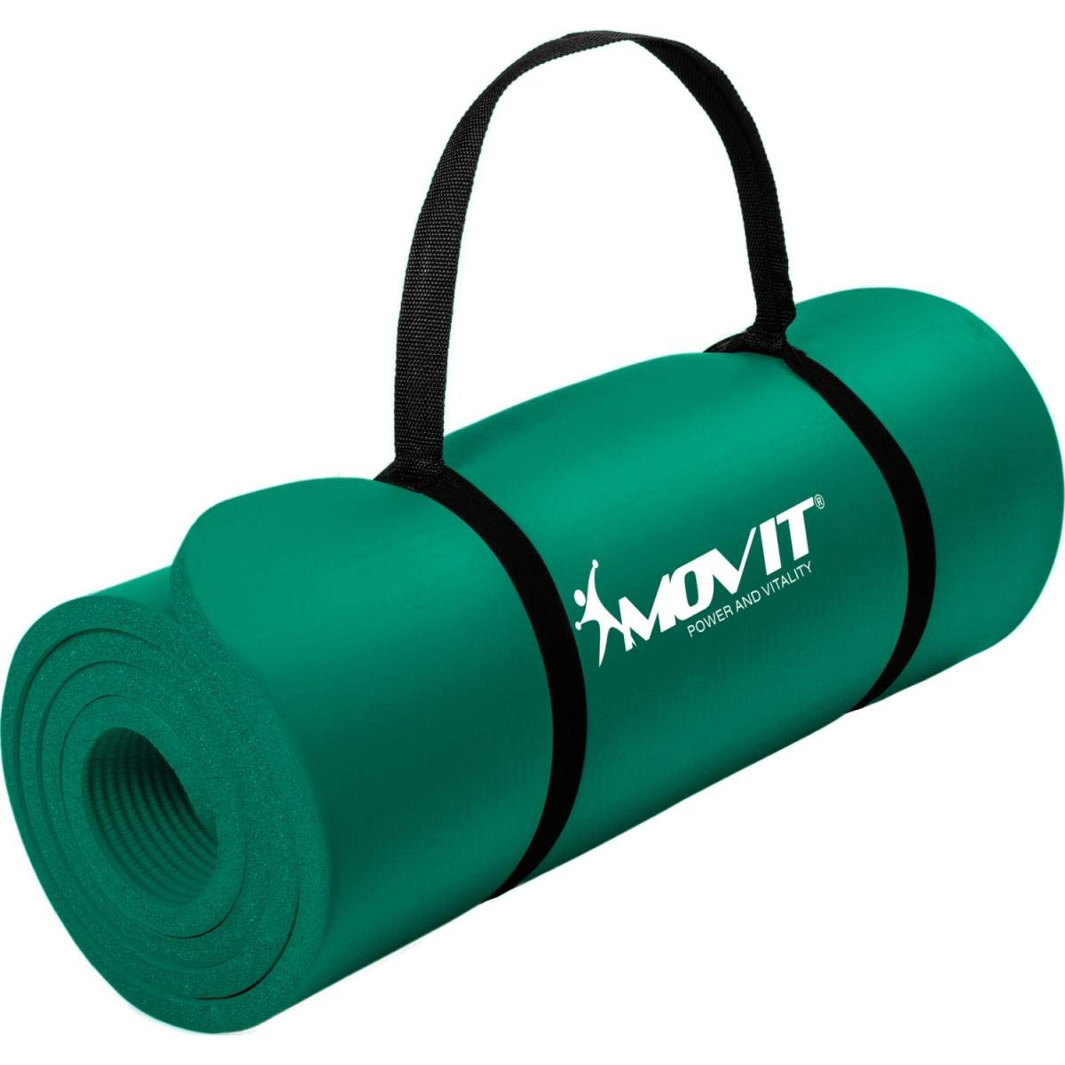 MOVIT gymnastic mat, skin friendly and phthalate free, in 3 sizes and 12 colours - choice: 183cm x 60cm x 1,0cm in dark green