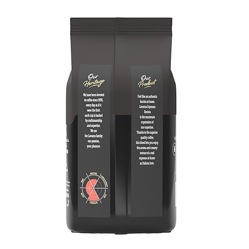Vista 4 de Lavazza Espresso Barista Gran Crema - Mezcla de café en grano entero, tostado medio, bolsa de onzas (el embalaje puede variar) - 2.2 libras, 35.2