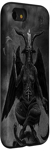 Miniatura 48 de iPhone 15 Pro Max Baphomet Occult Satanic Gothic Satan Goat Head 666 Tattoo Case