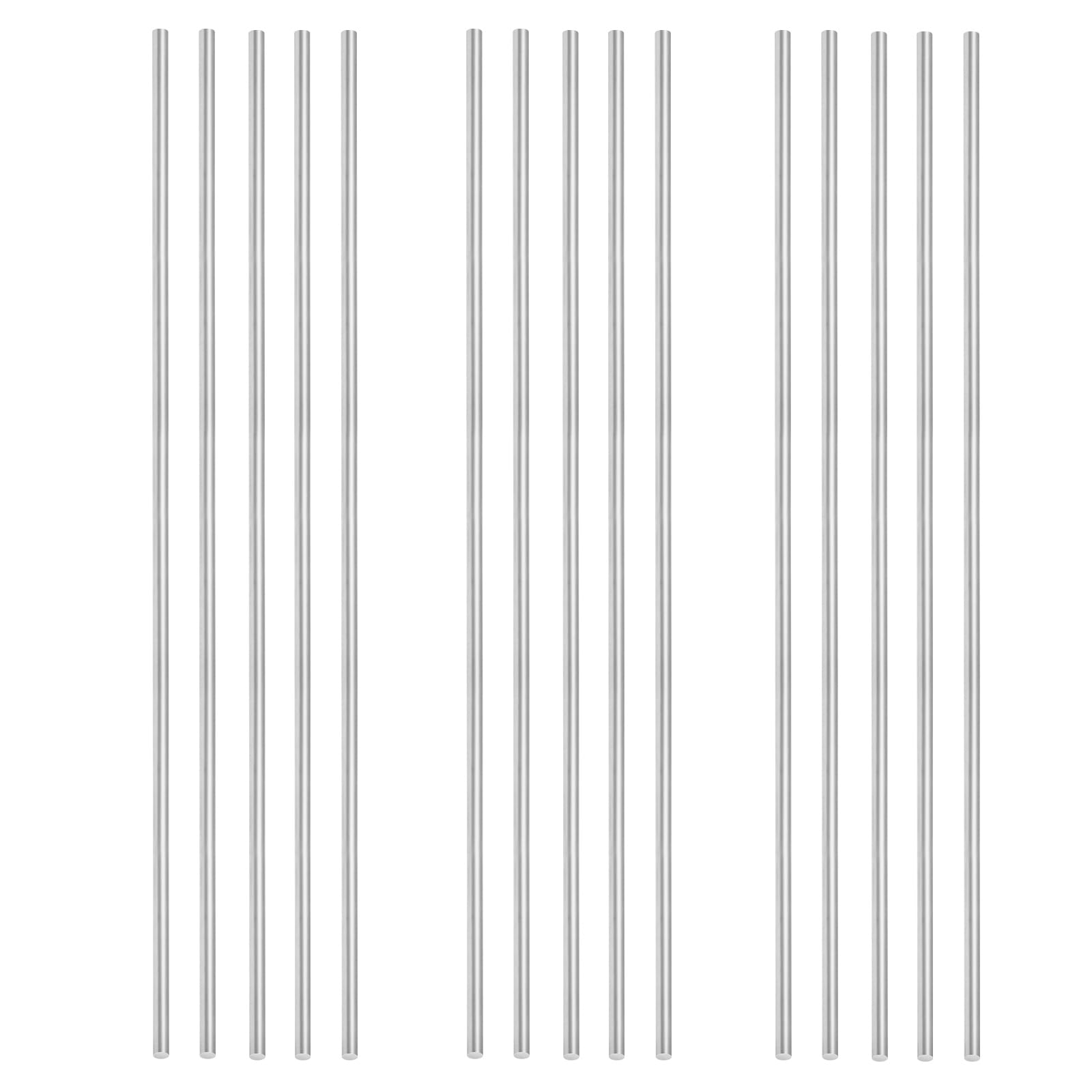 6061 Aluminum Rods - 15 Pack, 3mm x 12" -1
