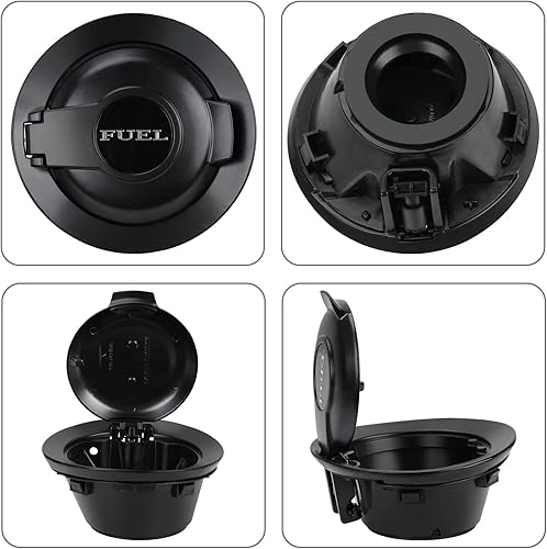 Miniatura 9 de 68250120AA Tapa de puerta de llenado de combustible galvanizada cubierta de gas plateado Vapor Edition compatible con Dodge Challenger 2008-2021