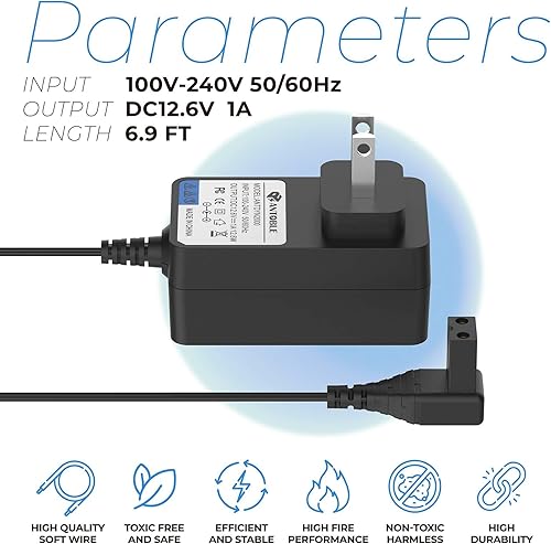 Miniatura 3 de ANTOBLE Cargador de 12.6 V compatible con Aiper Seagull 1000 600 Smart Pool Cleaner Adaptador de corriente de repuesto para aspiradora de piscina