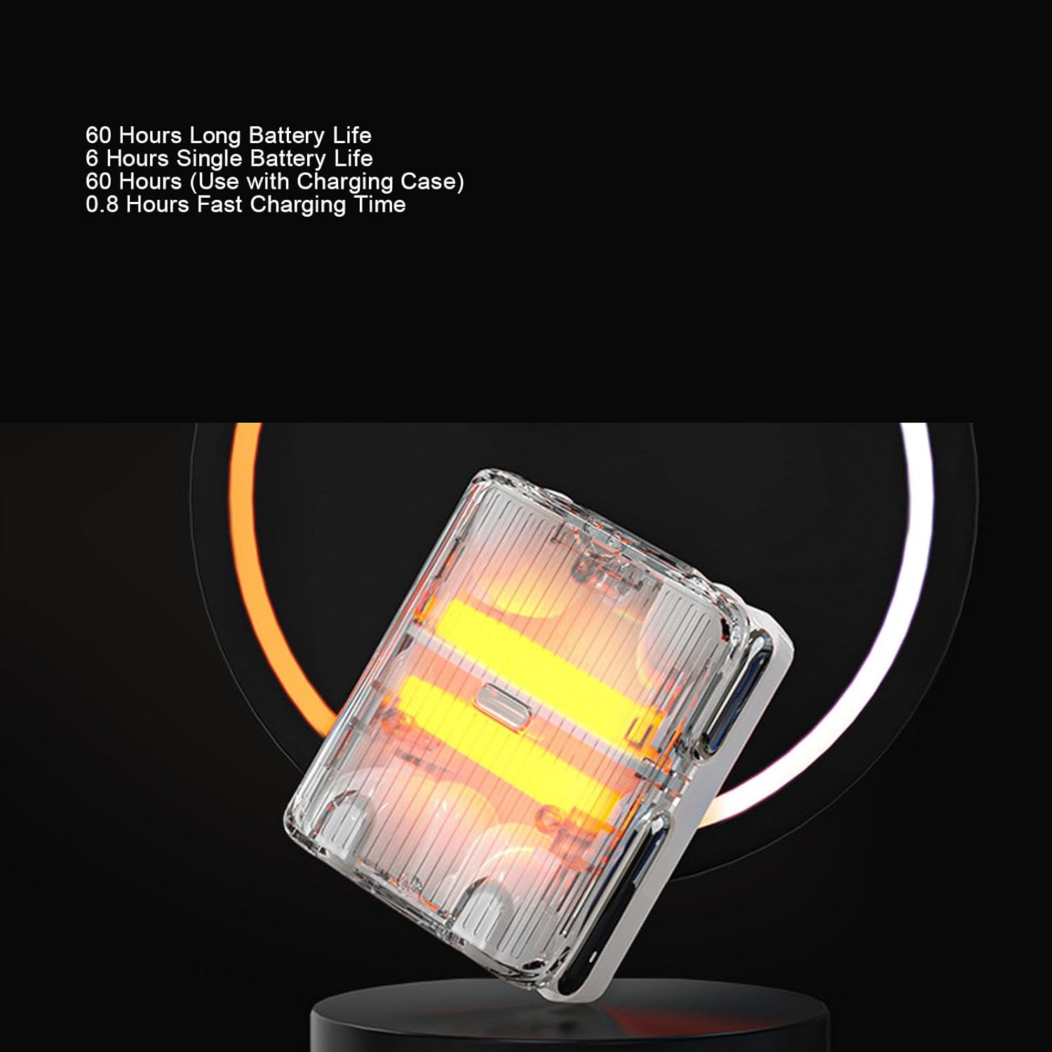 FOSA Charging Case with Battery Life Information