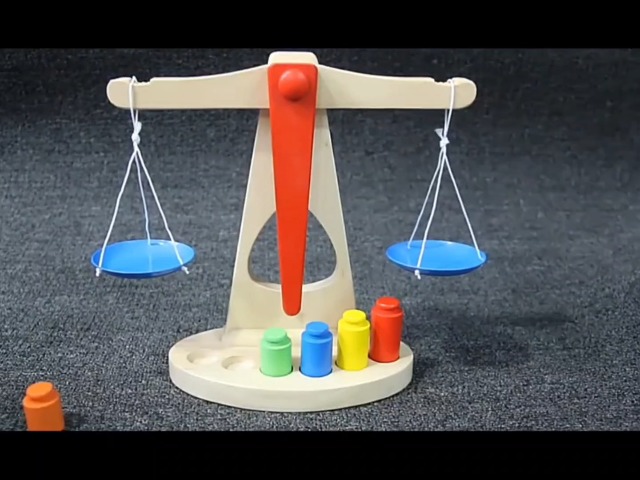 Bilancia Matematica Per Bambini - Giocattolo Educativo Con 24 Pesi, Apprendimento Divertente